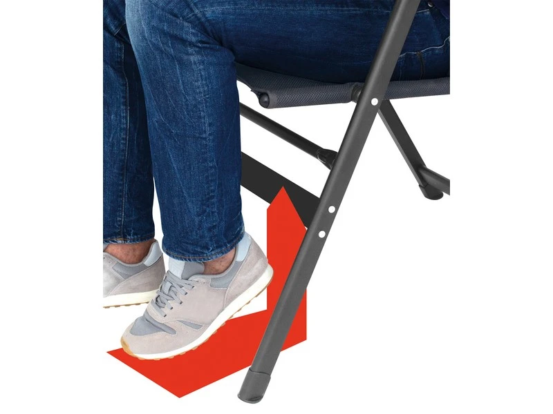 Eurotrail Grenoble 3d Mesh Campingstoel Grijs 4 Eurotrail Grenoble 3d Mesh Campingstoel Grijs - Image 2