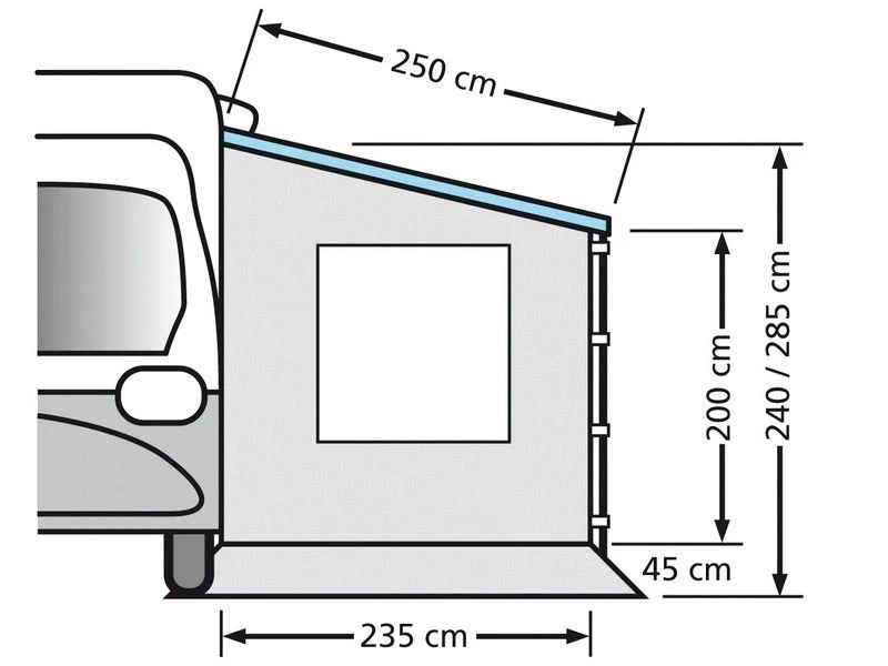 Eurotrail Zijwand Cassetteluifel Zonder Raam 250 4 Eurotrail Zijwand Cassetteluifel Zonder Raam 250 - Image 2