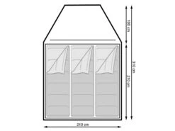 Eurotrail Koepeltent Campsite Rocky 3 Polyester -Kampeer Verkoop 17 2 eurotrail koepeltent campsite rocky 3 polyester ette0806 0904