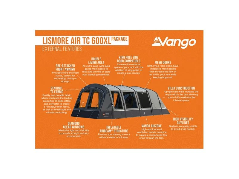 Vango Opblaasbare Tent Lismore Air Tc 600 Xl Package 6 Vango Opblaasbare Tent Lismore Air Tc 600 Xl Package - Image 4