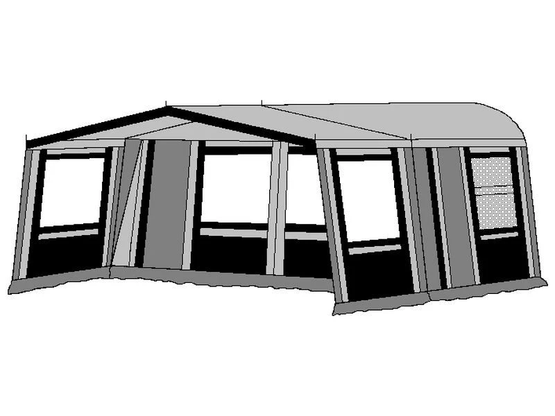 Hele Luifel Voor Voortent Aanritsbaar De Wenne Serie Antraciet 4 Hele Luifel Voor Voortent Aanritsbaar De Wenne Serie Antraciet - Image 2