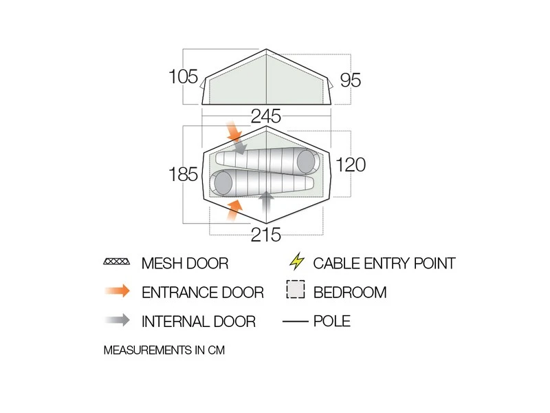 Vango Experience Tent Nevis 200 4 Vango Experience Tent Nevis 200 - Afbeelding 2