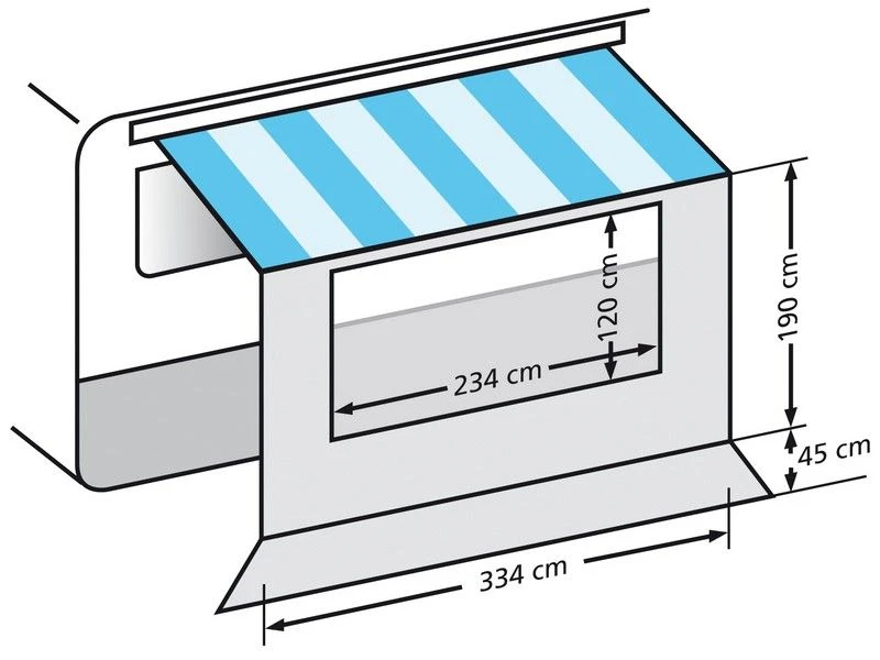 Eurotrail Universele Voorwand Met Raam 350 4 Eurotrail Universele Voorwand Met Raam 350 - Image 2