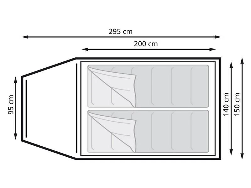 Eurotrail Koepeltent Ontario 2 Katoen-polyester 4 Eurotrail Koepeltent Ontario 2 Katoen-polyester - Image 2