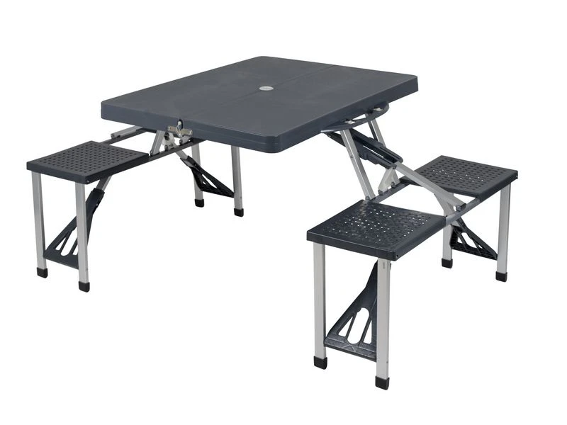 Bo Camp Kampeer-picknicktafel Basic Grijs 3 Bo Camp Kampeer-picknicktafel Basic Grijs