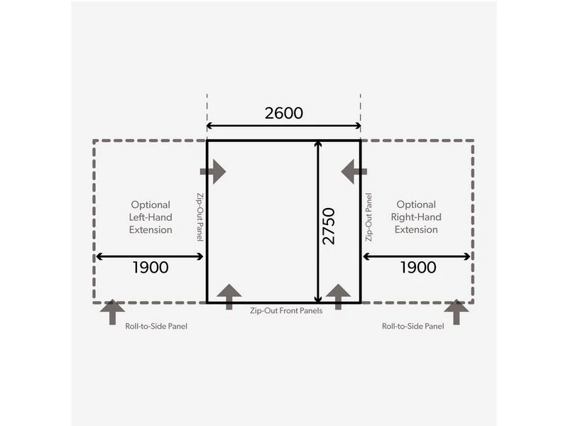 Kampa Dometic Opblaasbare Voortent Club Air Pro 260 S 4 Kampa Dometic Opblaasbare Voortent Club Air Pro 260 S - Image 2