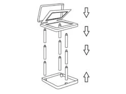 Bo-Camp Plast Team - Vuilniszakhouder -Kampeer Verkoop 49 2 bo camp plast team vuilniszakhouder ekologica demontabel zwart 6395724