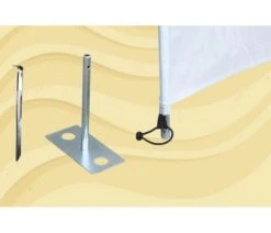 Bo-Camp Windschermharing 30 Cm 4 Stuks 9 Bo-Camp Windschermharing 30 Cm 4 Stuks -Kampeer Verkoop bo camp windscherm haring met plaat 4 stuks 4163900 2