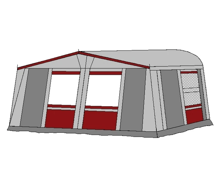 Te Velde Voortent De Vaart Lux 240 Cm Bordeaux 4 Te Velde Voortent De Vaart Lux 240 Cm Bordeaux - Image 2