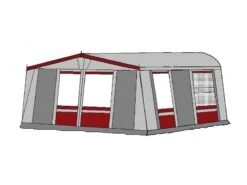 Te Velde Voortent De Vaart Lux 310 Cm. Bordeaux -Kampeer Verkoop te velde voortenten de vaart lux 310 cm diep bordo rechts3