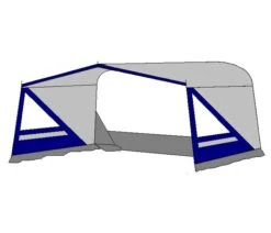 Te Velde Luifel Tarik 220 Cm Blauw -Kampeer Verkoop tevelde luifel tarik rechts blauw